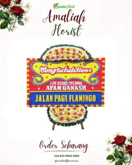 Sewa Papan Bunga Lingkuang Aua
